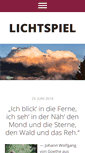 Mobile Screenshot of lichtspiel-foto.de
